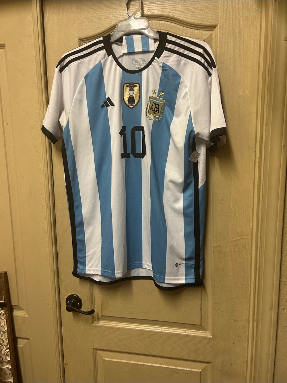 adidas Argentina #10 Home Jersey - Sky Blue & White